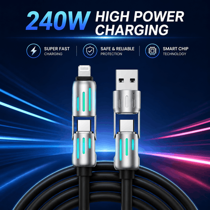 4-in-1 USB Charging Cable (240W Fast)
