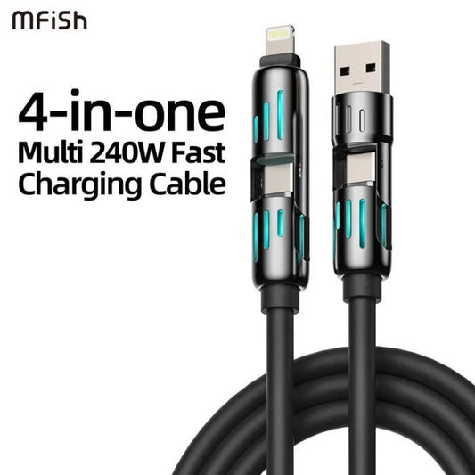 4-in-1 Multi USB Charging Cable (240W Fast)