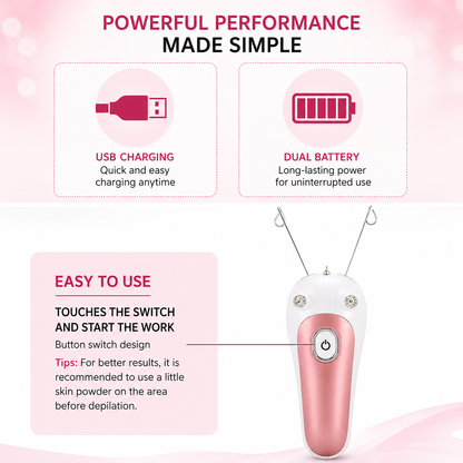 Electric Facial Threading Hair Remover