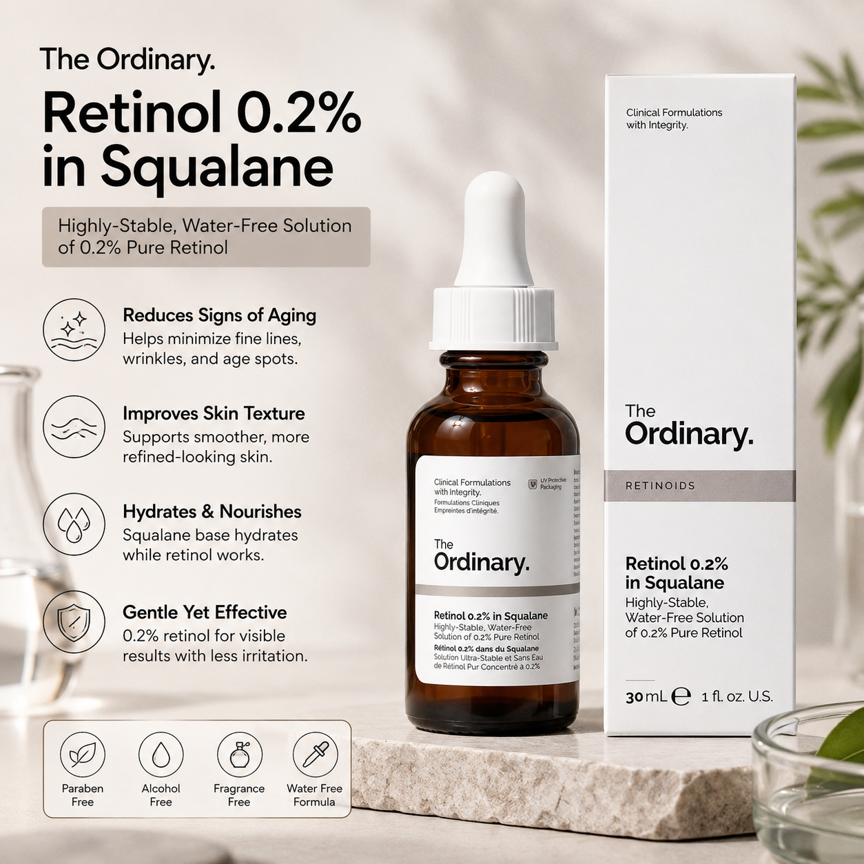 Retinol 0.2% in Squalane (Original)