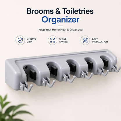 Brooms & Toiletries Organizer