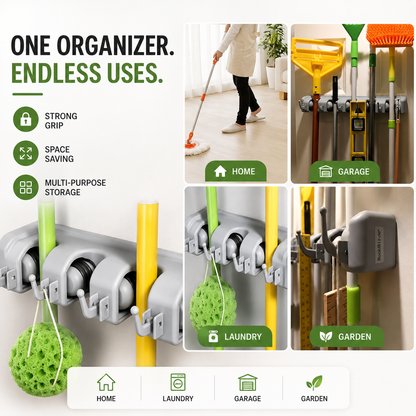 Brooms & Toiletries Organizer
