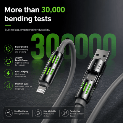 4-in-1 USB Charging Cable (240W Fast)